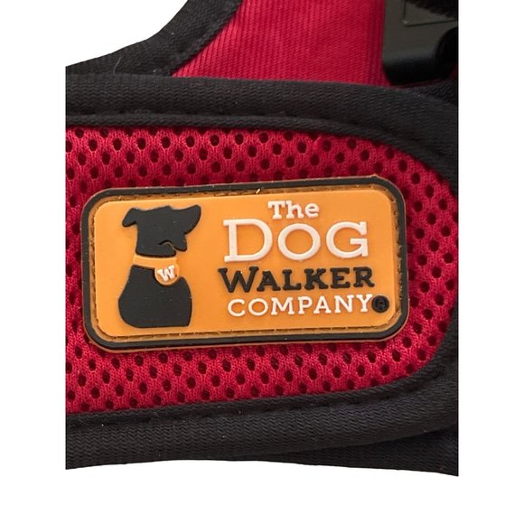 Dog Walker Company Harness Size Medium Dog or Puppy Bright Red Mesh 15 - 20 lbs - Picture 2 of 5